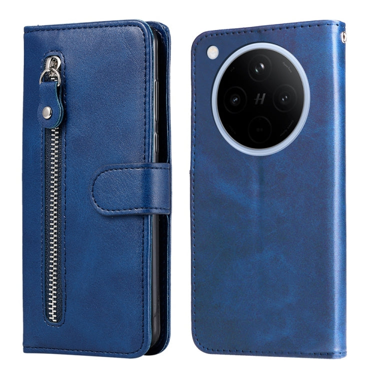 Fashion Calf Texture Zipper Leather Phone Case