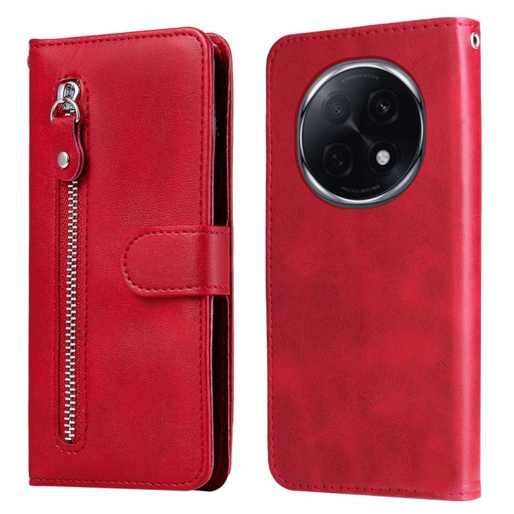 Fashion Calf Texture Zipper Leather Phone Case