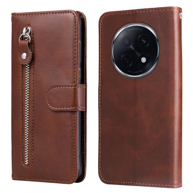 Fashion Calf Texture Zipper Leather Phone Case