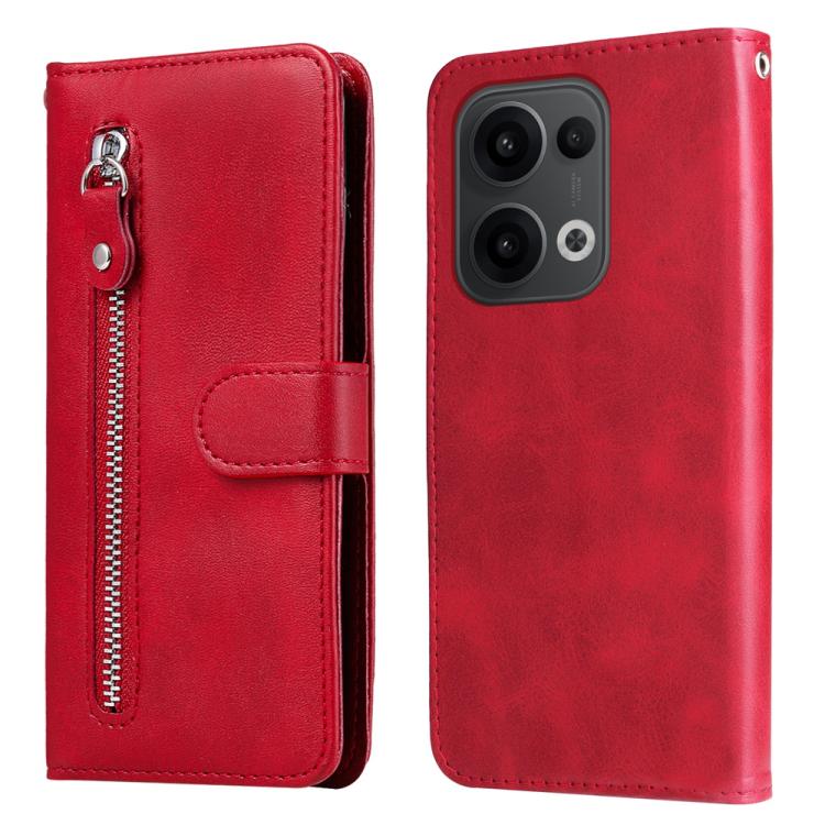 Fashion Calf Texture Zipper Leather Phone Case