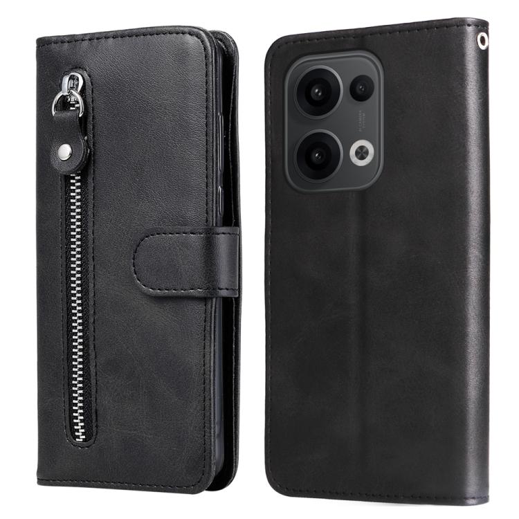 Fashion Calf Texture Zipper Leather Phone Case