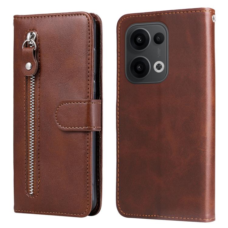 Fashion Calf Texture Zipper Leather Phone Case
