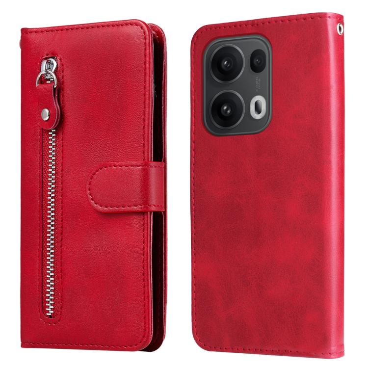 Fashion Calf Texture Zipper Leather Phone Case