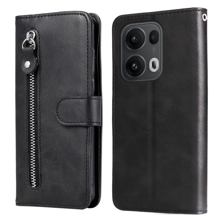 Fashion Calf Texture Zipper Leather Phone Case
