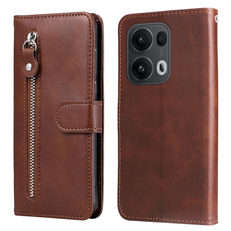 Fashion Calf Texture Zipper Leather Phone Case