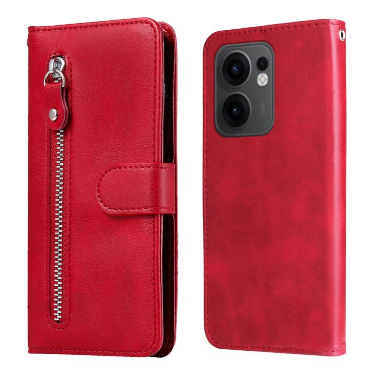 Fashion Calf Texture Zipper Leather Phone Case