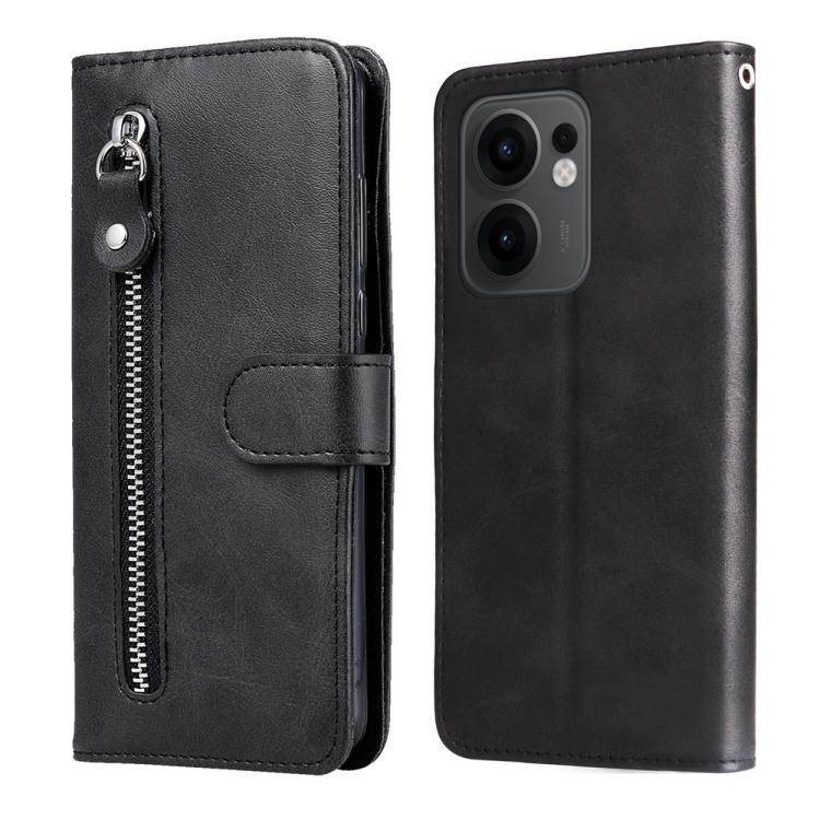 Fashion Calf Texture Zipper Leather Phone Case