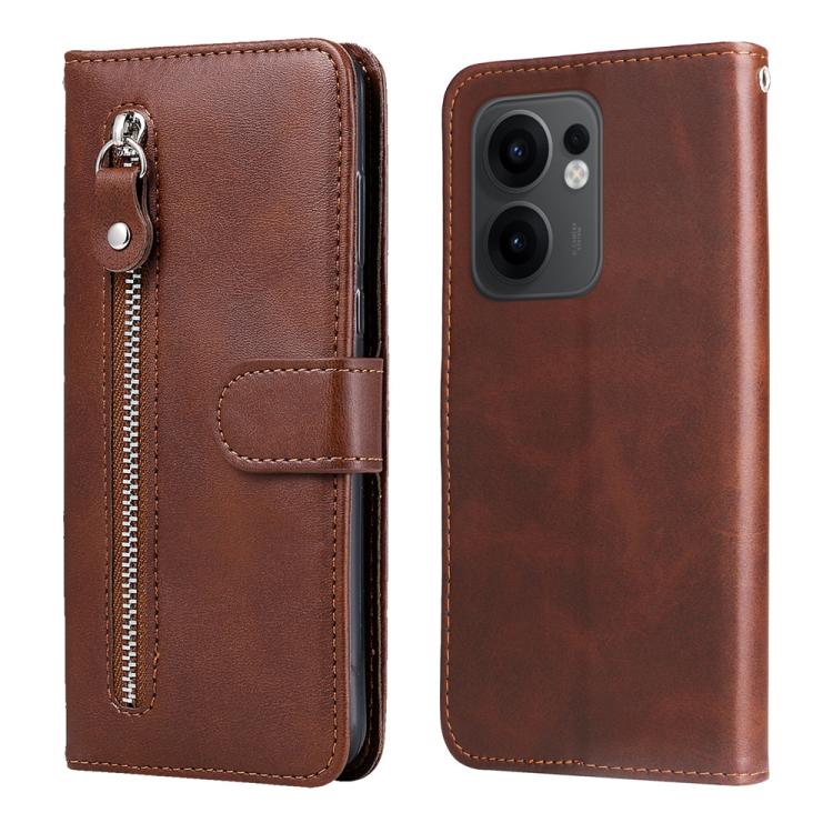 Fashion Calf Texture Zipper Leather Phone Case