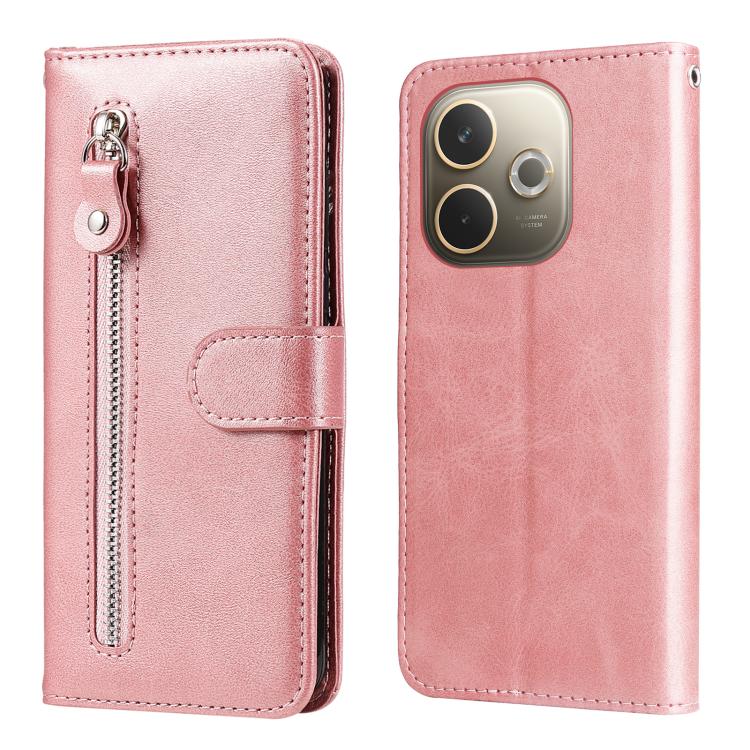 Fashion Calf Texture Zipper Leather Phone Case
