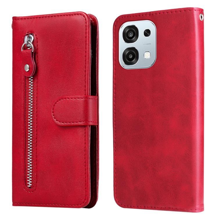 Fashion Calf Texture Zipper Leather Phone Case