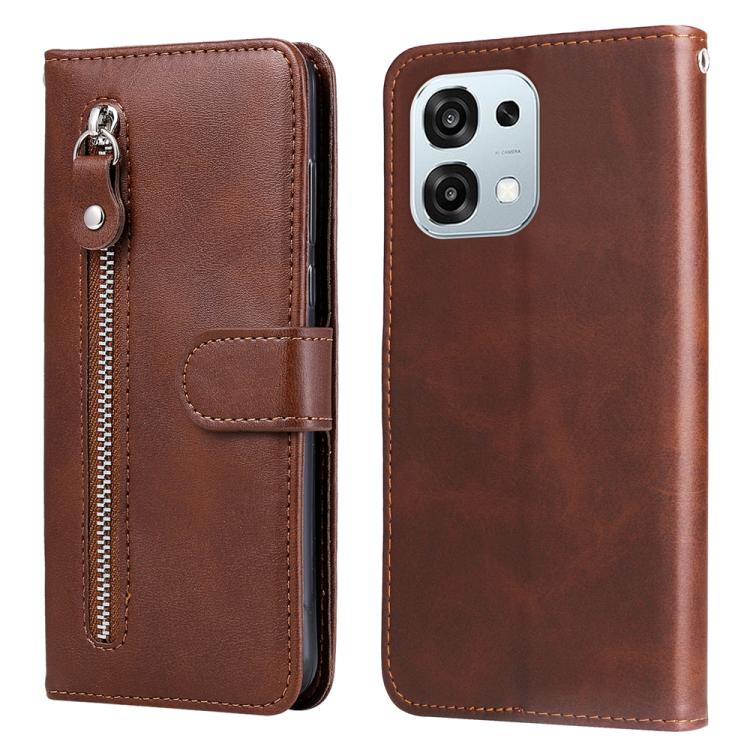Fashion Calf Texture Zipper Leather Phone Case