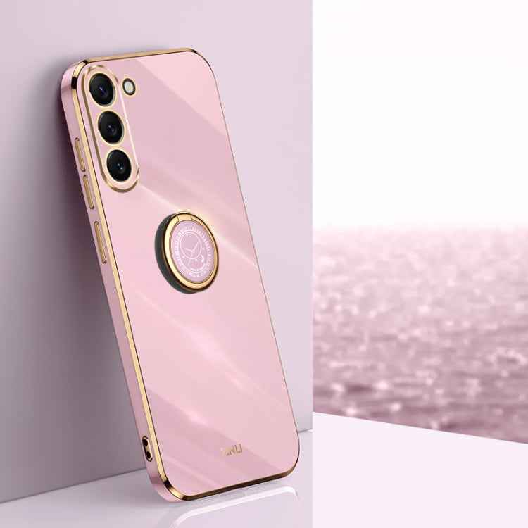XINLI Straight Edge 6D Electroplate TPU Phone Case with Ring Holder, For Samsung Galaxy A15, For Samsung Galaxy A55, For Samsung Galaxy A35 5G, For Samsung Galaxy S24 Ultra 5G, For Samsung Galaxy S24+ 5G, For Samsung Galaxy S24 5G