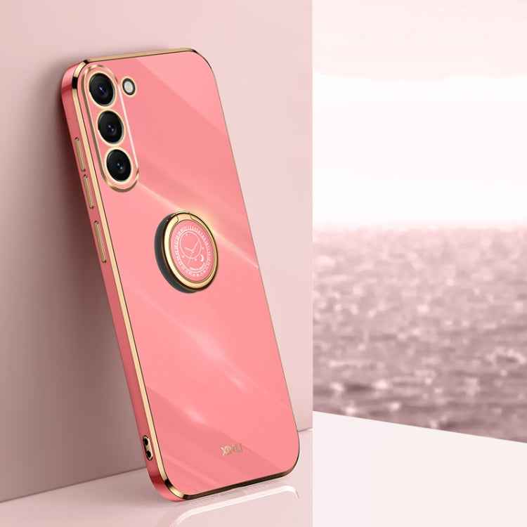 XINLI Straight Edge 6D Electroplate TPU Phone Case with Ring Holder, For Samsung Galaxy A15, For Samsung Galaxy A55, For Samsung Galaxy A35 5G, For Samsung Galaxy S24 Ultra 5G, For Samsung Galaxy S24+ 5G, For Samsung Galaxy S24 5G