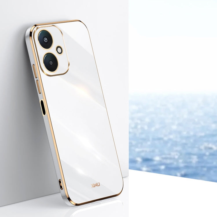 XINLI Straight Edge 6D Electroplate TPU Phone Case, For Redmi Note 14 4G 163.25mm, For Redmi Note 14 5G Global, For Redmi 14 4G, For Xiaomi Redmi Note 13 Pro 4G, For Xiaomi Redmi Note 13 4G, For Xiaomi Redmi 13C 5G