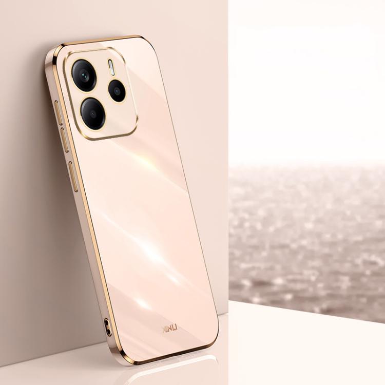 XINLI Straight Edge 6D Electroplate TPU Phone Case, For Redmi Note 14 4G 163.25mm, For Redmi Note 14 5G Global, For Redmi 14 4G, For Xiaomi Redmi Note 13 Pro 4G, For Xiaomi Redmi Note 13 4G, For Xiaomi Redmi 13C 5G