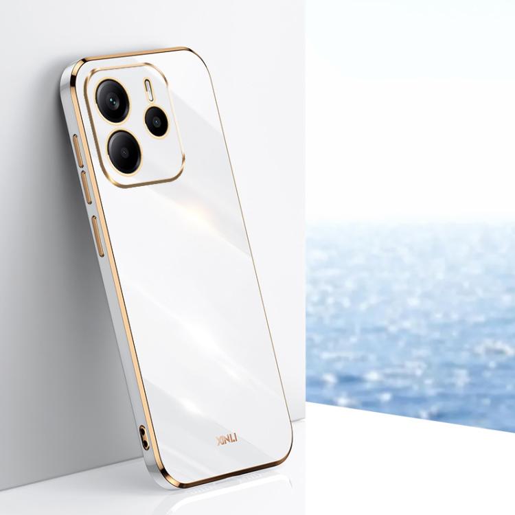 XINLI Straight Edge 6D Electroplate TPU Phone Case, For Redmi Note 14 4G 163.25mm, For Redmi Note 14 5G Global, For Redmi 14 4G, For Xiaomi Redmi Note 13 Pro 4G, For Xiaomi Redmi Note 13 4G, For Xiaomi Redmi 13C 5G