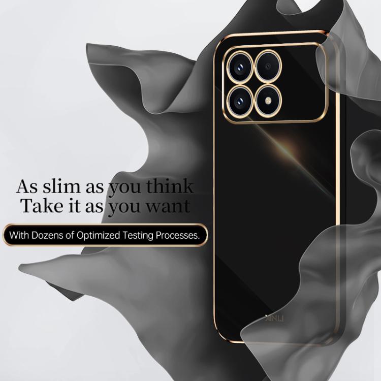 XINLI Straight Edge 6D Electroplate TPU Phone Case, For Redmi K90 / Poco F8 Pro, For Redmi 15 5G Global / 4G SEA 169.5, For Redmi 15 5G / 4G EU 171mm, For Redmi A5 4G 171.7mm / Poco C71, For Redmi Turbo 4 Pro, For Redmi Note 14 Pro 4G Global