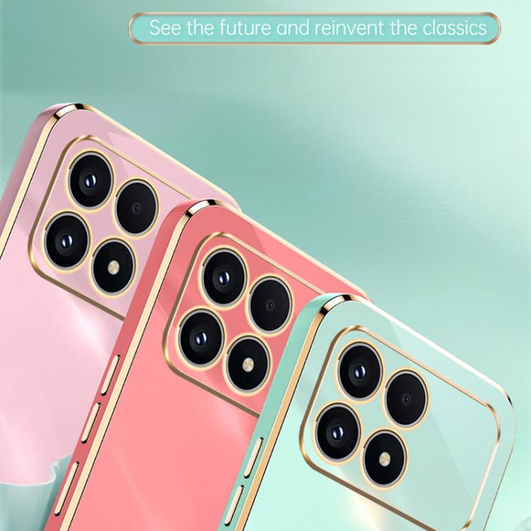 XINLI Straight Edge 6D Electroplate TPU Phone Case, For Redmi K90 / Poco F8 Pro, For Redmi 15 5G Global / 4G SEA 169.5, For Redmi 15 5G / 4G EU 171mm, For Redmi A5 4G 171.7mm / Poco C71, For Redmi Turbo 4 Pro, For Redmi Note 14 Pro 4G Global