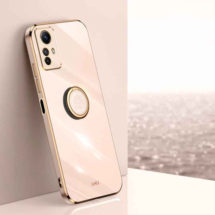 XINLI Straight Edge 6D Electroplate TPU Phone Case with Ring Holder, For Xiaomi Redmi Note 12R, For Xiaomi Redmi K70, For Xiaomi Redmi 12 4G, For Xiaomi Redmi Note 12S 4G, For Xiaomi Redmi Note 12 Pro 4G, For Xiaomi Redmi Note 12 Turbo