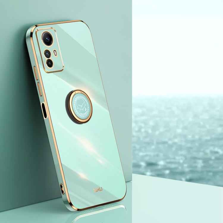 XINLI Straight Edge 6D Electroplate TPU Phone Case with Ring Holder, For Xiaomi Redmi Note 12R, For Xiaomi Redmi K70, For Xiaomi Redmi 12 4G, For Xiaomi Redmi Note 12S 4G, For Xiaomi Redmi Note 12 Pro 4G, For Xiaomi Redmi Note 12 Turbo