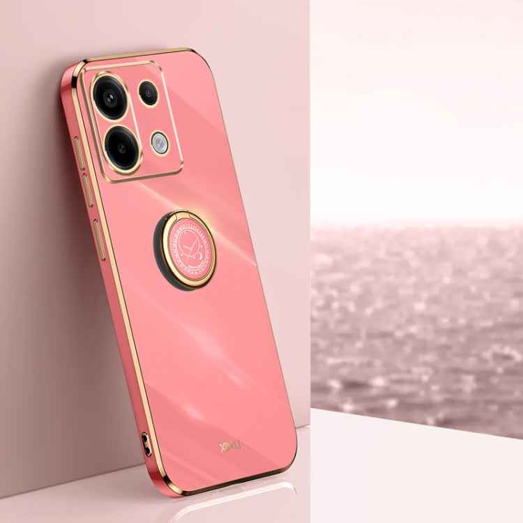 XINLI Straight Edge 6D Electroplate TPU Phone Case with Ring Holder, For Xiaomi 14, For Xiaomi Redmi Note 13 5G, For Xiaomi Redmi 13C 4G, For Xiaomi Redmi Note 13 Pro+, For Xiaomi Redmi Note 13 Pro, For Xiaomi Redmi K60 Ultra / Mi 13T