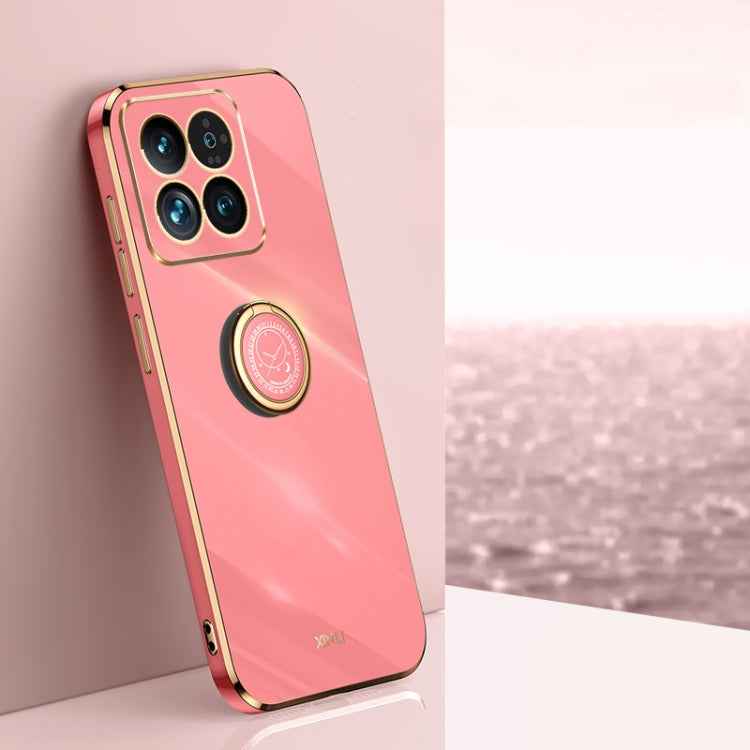 XINLI Straight Edge 6D Electroplate TPU Phone Case with Ring Holder, For Xiaomi 14, For Xiaomi Redmi Note 13 5G, For Xiaomi Redmi 13C 4G, For Xiaomi Redmi Note 13 Pro+, For Xiaomi Redmi Note 13 Pro, For Xiaomi Redmi K60 Ultra / Mi 13T