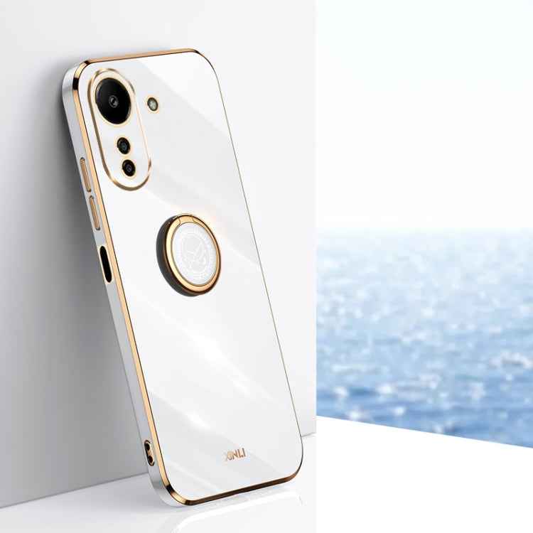 XINLI Straight Edge 6D Electroplate TPU Phone Case with Ring Holder, For Xiaomi 14, For Xiaomi Redmi Note 13 5G, For Xiaomi Redmi 13C 4G, For Xiaomi Redmi Note 13 Pro+, For Xiaomi Redmi Note 13 Pro, For Xiaomi Redmi K60 Ultra / Mi 13T