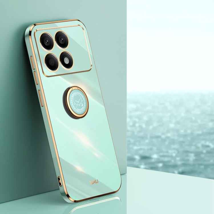 XINLI Straight Edge 6D Electroplate TPU Phone Case with Ring Holder, For Xiaomi Redmi Note 12R, For Xiaomi Redmi K70, For Xiaomi Redmi 12 4G, For Xiaomi Redmi Note 12S 4G, For Xiaomi Redmi Note 12 Pro 4G, For Xiaomi Redmi Note 12 Turbo