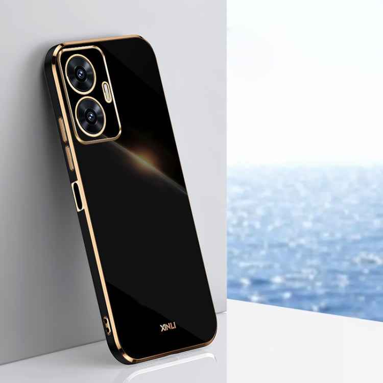 XINLI Straight 6D Plating Gold Edge TPU Phone Case