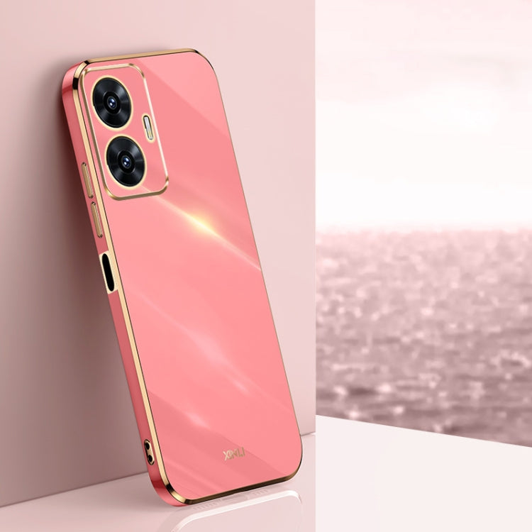 XINLI Straight 6D Plating Gold Edge TPU Phone Case