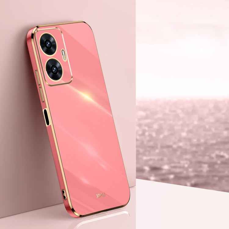 XINLI Straight 6D Plating Gold Edge TPU Phone Case, For Realme GT Neo5 SE, For Realme C55