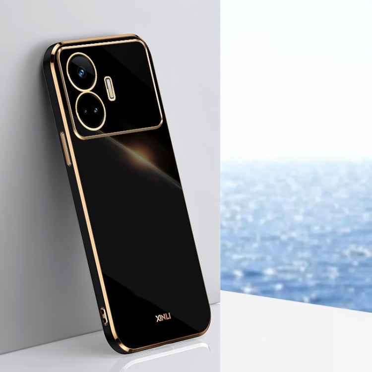 XINLI Straight 6D Plating Gold Edge TPU Phone Case