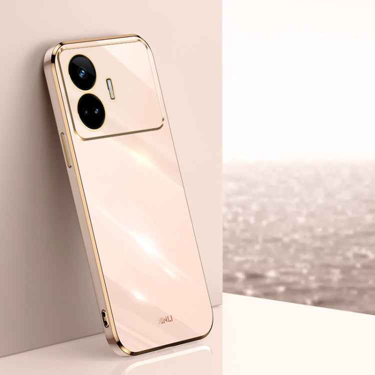 XINLI Straight 6D Plating Gold Edge TPU Phone Case