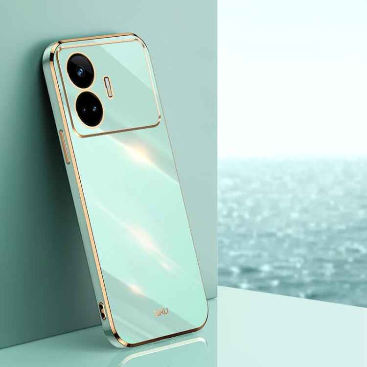 XINLI Straight 6D Plating Gold Edge TPU Phone Case