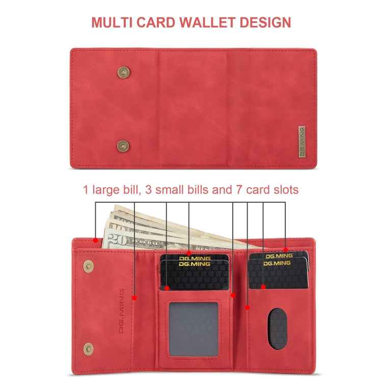 DG.MING M1 Series 3-Fold Multi Card Wallet + Magnetic Phone Case