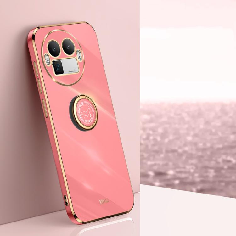 XINLI Straight Edge 6D Electroplate TPU Phone Case with Ring Holder, For Realme GT 8 Pro 5G, For Realme 15 5G Global, For Realme 14 5G Global, For Realme Neo7X, For Realme Neo7 SE, For Realme14 Pro+