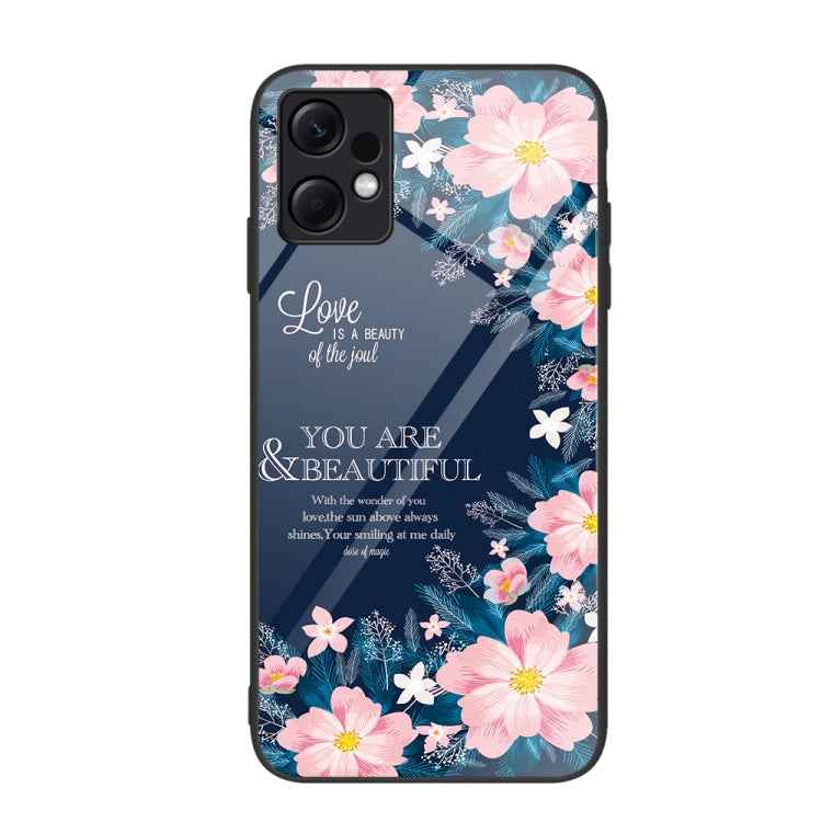 Colorful Painted Glass Phone Case, For Xiaomi Redmi Note 12 4G Global, For Xiaomi Redmi Note 12 Turbo