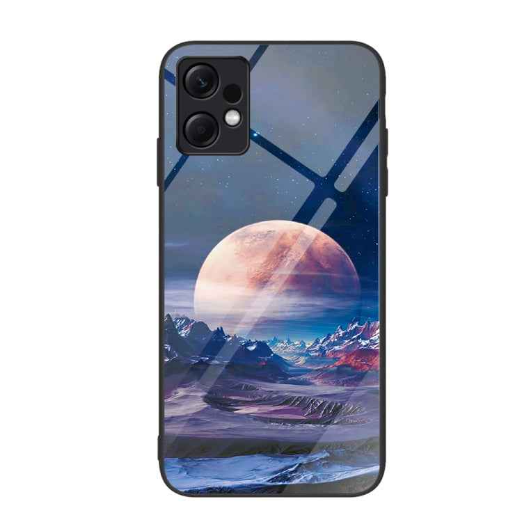 Colorful Painted Glass Phone Case, For Xiaomi Redmi Note 12 4G Global, For Xiaomi Redmi Note 12 Turbo