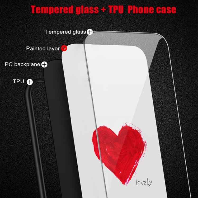 Colorful Painted Glass Phone Case, For Xiaomi Redmi Note 12 4G Global, For Xiaomi Redmi Note 12 Turbo