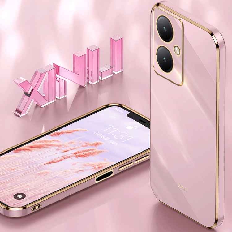 XINLI Straight Edge 6D Electroplate TPU Phone Case, For vivo Y35M+, For vivo S17, For vivo S17e, For vivo Y78+, For vivo iQOO Pro