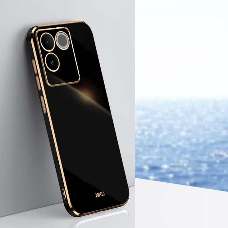 XINLI Straight Edge 6D Electroplate TPU Phone Case, For vivo iQOO 12 Pro 5G, For vivo iQOO 12 5G, For vivo Y17S 4G, For vivo Y35M+, For vivo S17, For vivo S17e
