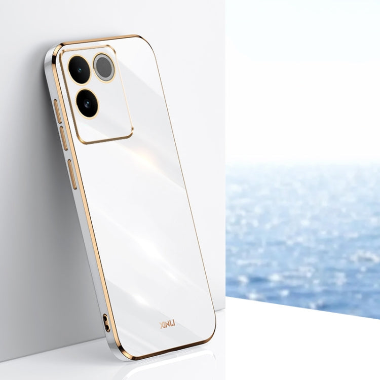 XINLI Straight Edge 6D Electroplate TPU Phone Case, For vivo iQOO 12 Pro 5G, For vivo iQOO 12 5G, For vivo Y17S 4G, For vivo Y35M+, For vivo S17, For vivo S17e