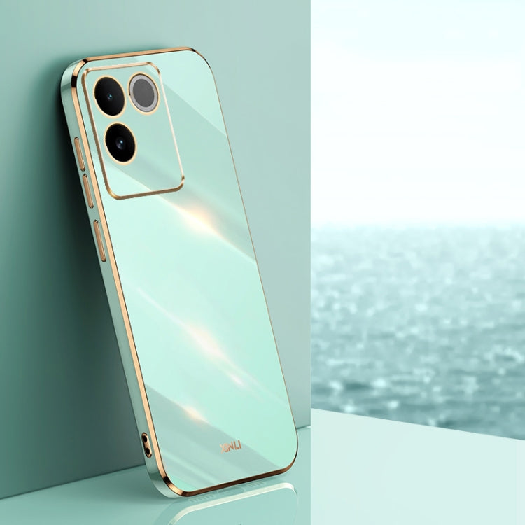 XINLI Straight Edge 6D Electroplate TPU Phone Case, For vivo iQOO 12 Pro 5G, For vivo iQOO 12 5G, For vivo Y17S 4G, For vivo Y35M+, For vivo S17, For vivo S17e