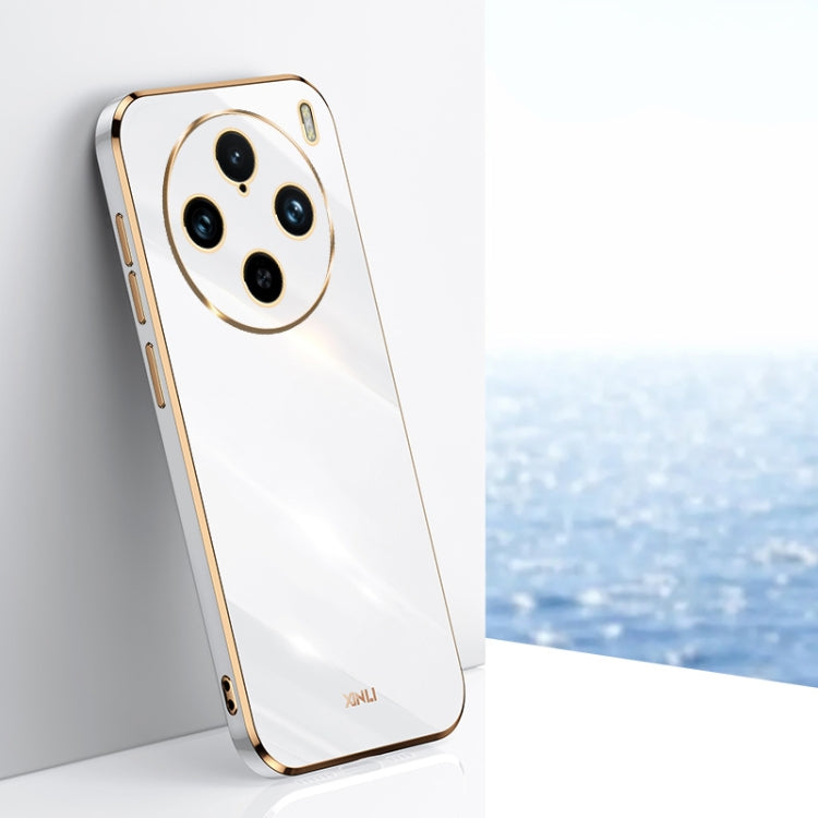 XINLI Straight Edge 6D Electroplate TPU Phone Case, For vivo V50 Lite, For vivo V50, For vivo Y300 Pro, For vivo S18 Pro, For vivo S18e, For vivo X100 Pro 5G