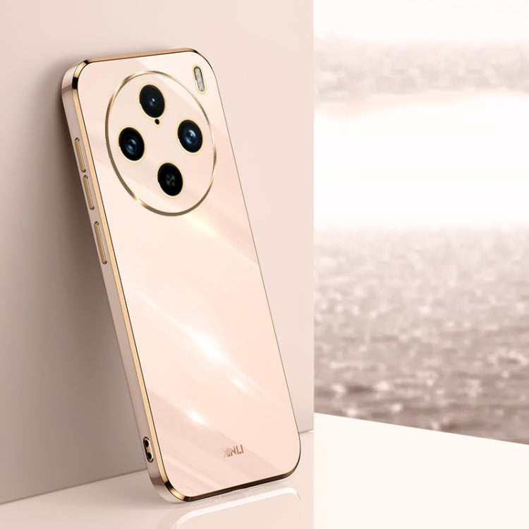 XINLI Straight Edge 6D Electroplate TPU Phone Case, For vivo V50 Lite, For vivo V50, For vivo Y300 Pro, For vivo S18 Pro, For vivo S18e, For vivo X100 Pro 5G