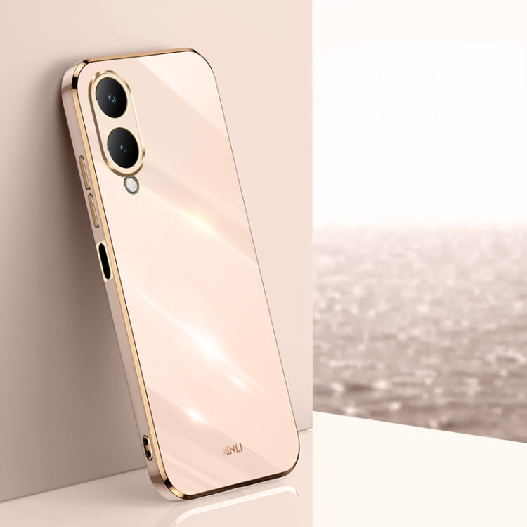 XINLI Straight Edge 6D Electroplate TPU Phone Case, For vivo iQOO 12 Pro 5G, For vivo iQOO 12 5G, For vivo Y17S 4G, For vivo Y35M+, For vivo S17, For vivo S17e