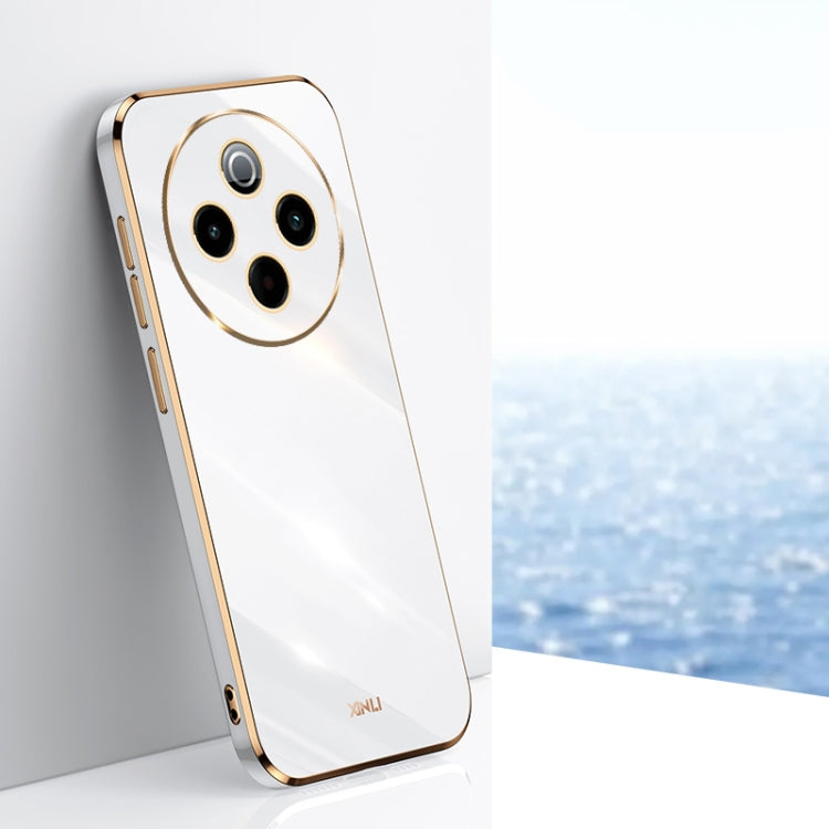 XINLI Straight Edge 6D Electroplate TPU Phone Case, For vivo V50 Lite, For vivo V50, For vivo Y300 Pro, For vivo S18 Pro, For vivo S18e, For vivo X100 Pro 5G