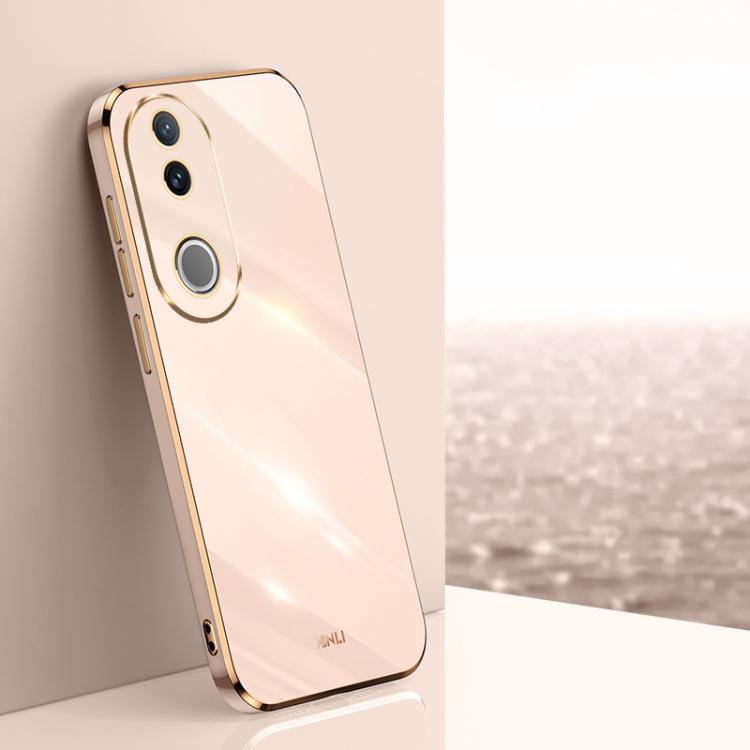 XINLI Straight Edge 6D Electroplate TPU Phone Case, For vivo V50 Lite, For vivo V50, For vivo Y300 Pro, For vivo S18 Pro, For vivo S18e, For vivo X100 Pro 5G