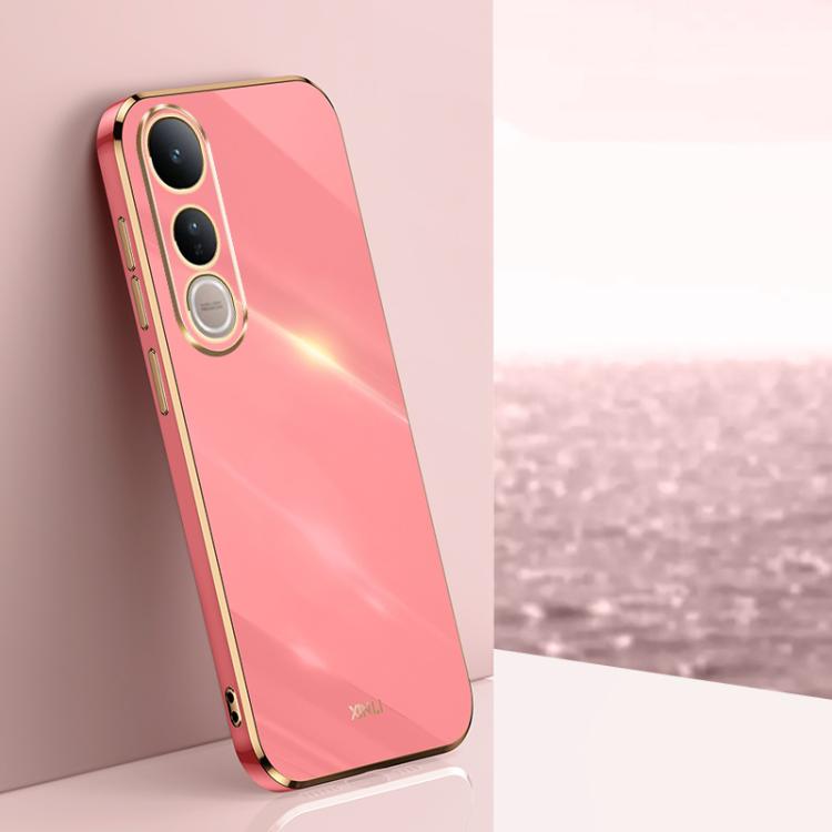 XINLI Straight Edge 6D Electroplate TPU Phone Case, For vivo V50 Lite, For vivo V50, For vivo Y300 Pro, For vivo S18 Pro, For vivo S18e, For vivo X100 Pro 5G