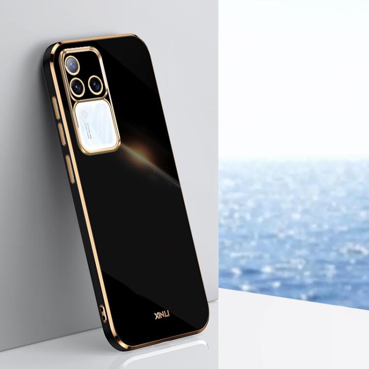 XINLI Straight Edge 6D Electroplate TPU Phone Case, For vivo V50 Lite, For vivo V50, For vivo Y300 Pro, For vivo S18 Pro, For vivo S18e, For vivo X100 Pro 5G
